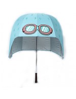 Blue Folding Umbrella Sunny and Rainy Te...